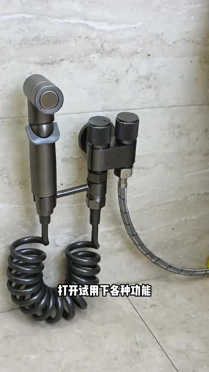 Toilet household one inlet two outlet angle valve booster flusher