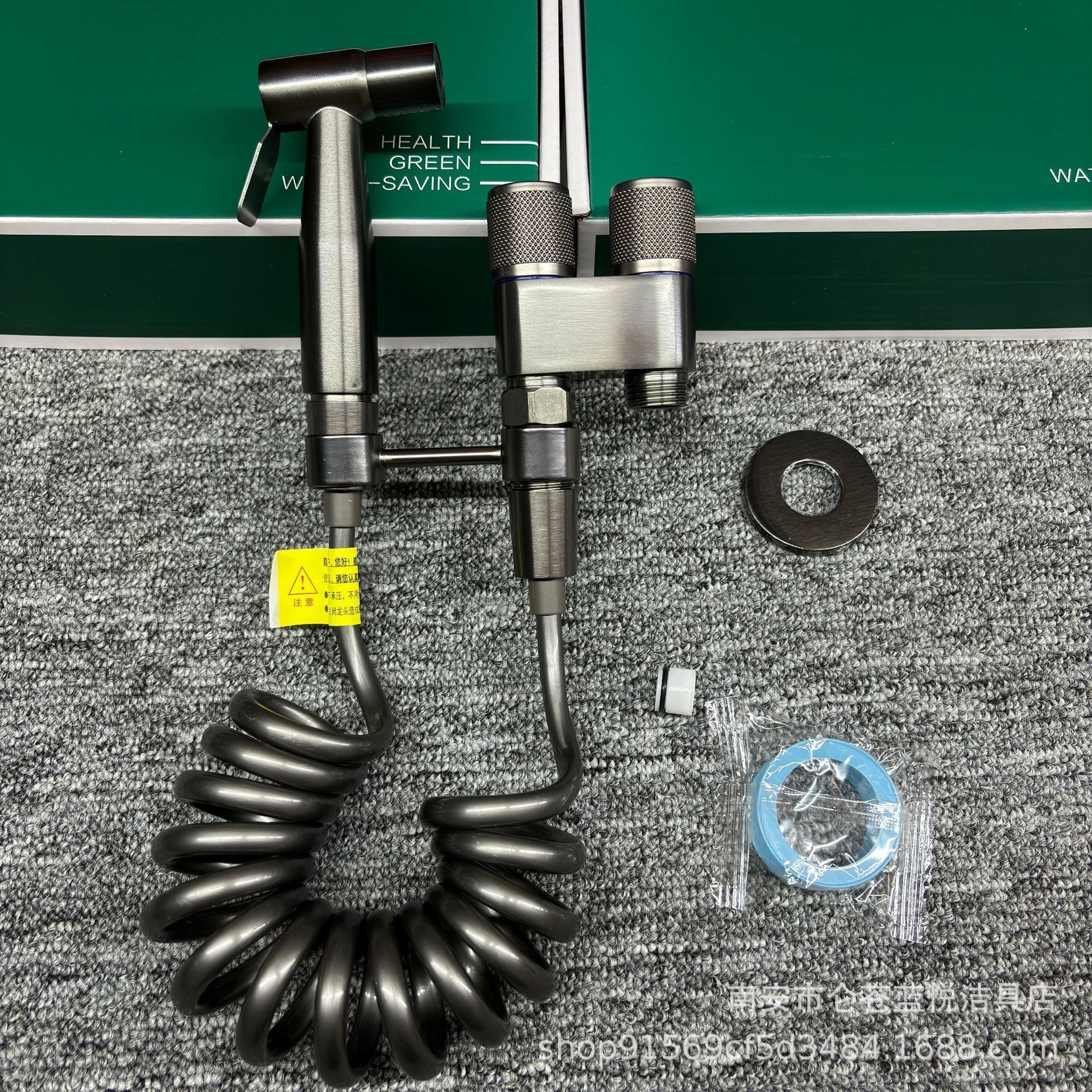 Toilet household one inlet two outlet angle valve booster flusher