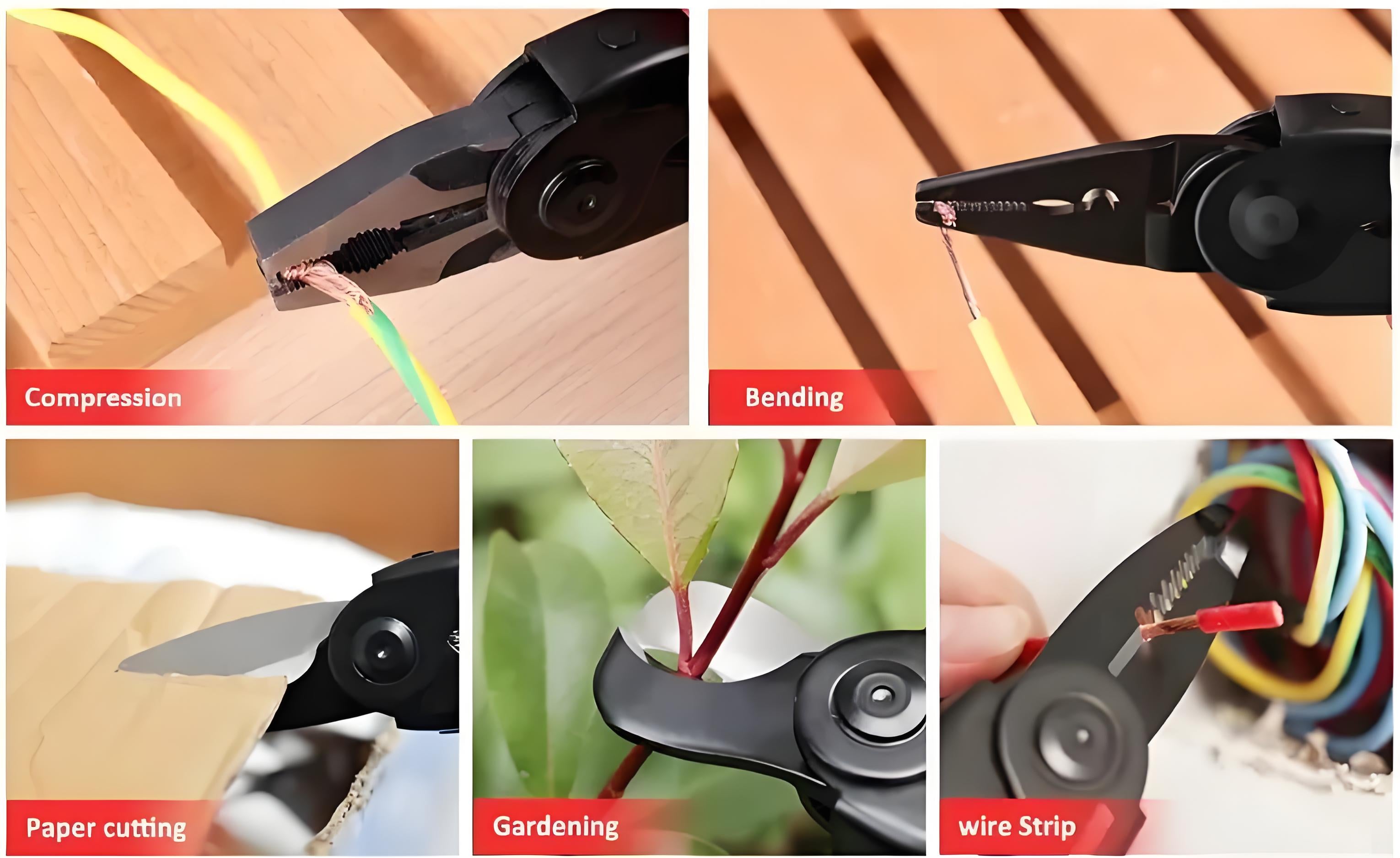 5 in 1 Multi-tool Pliers Set Quick Change Plier Head Set